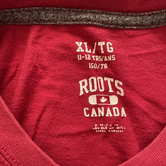 Roots Canada big boys 2 shirts T-Shirt and Long sleeve kids XL - Picture 3 of 4